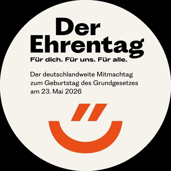 Bild vergr��ern: Ehrentag_Sekundaerlogo_mit_Kreis_RGB_Glowing_Orange